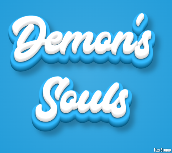 Demon's Souls Efecto de Texto