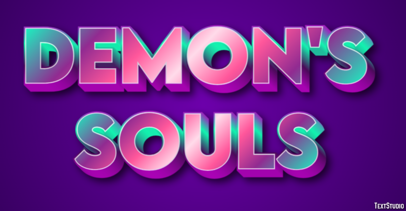 Demon's Souls Efecto de Texto