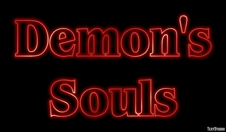 Demon's Souls Efecto de Texto