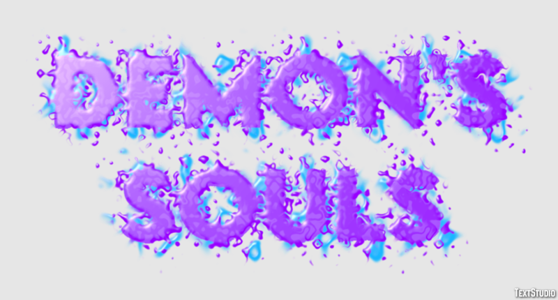 Demon's Souls Efecto de Texto