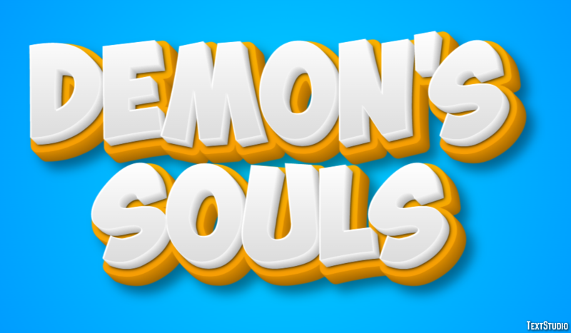 Demon's Souls Efecto de Texto
