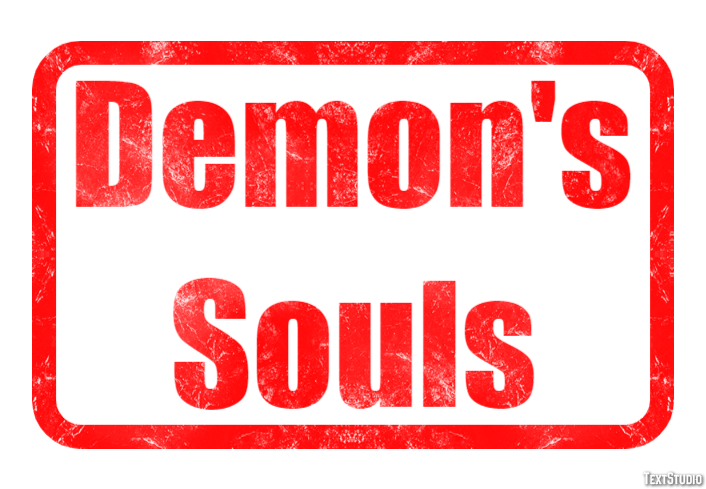 Demon's Souls Efecto de Texto