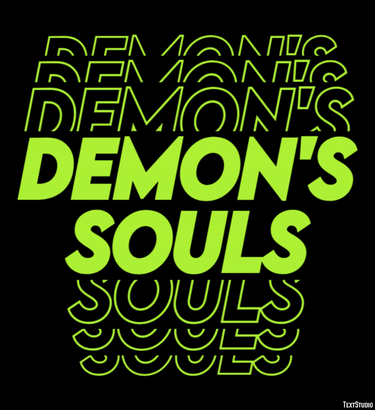 Demon's Souls Efecto de Texto