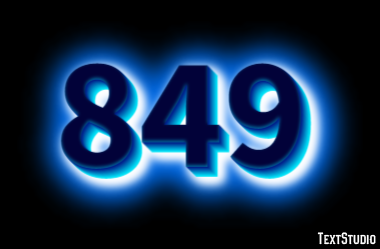 849 テキスト効果