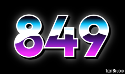 849 テキスト効果