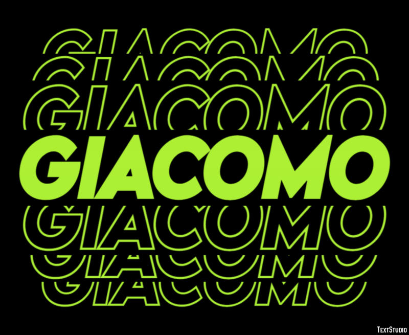 Giacomo Effetto testo