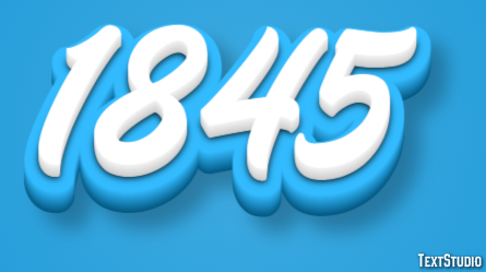 1845 Text Effect