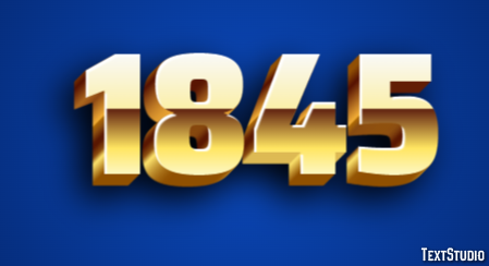 1845 Text Effect