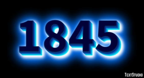 1845 Text Effect