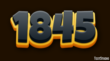 1845 Text Effect
