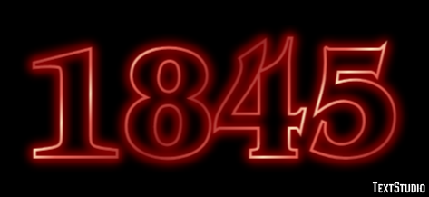 1845 Text Effect