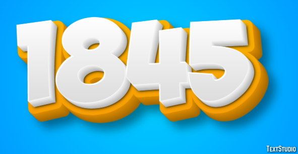 1845 Text Effect