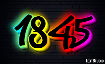 1845 Text Effect