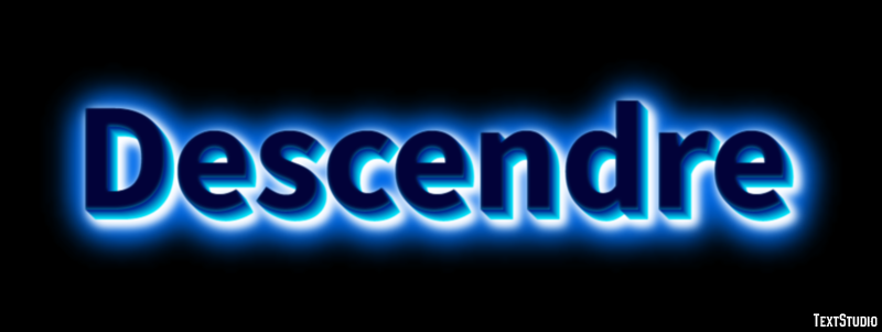 Descendre Effet de Texte