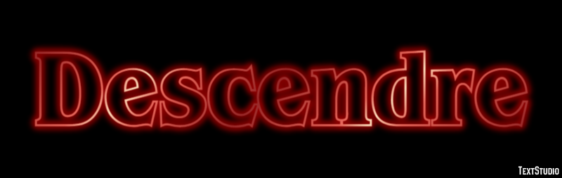 Descendre Efecto de Texto