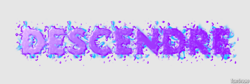 Descendre Effet de Texte