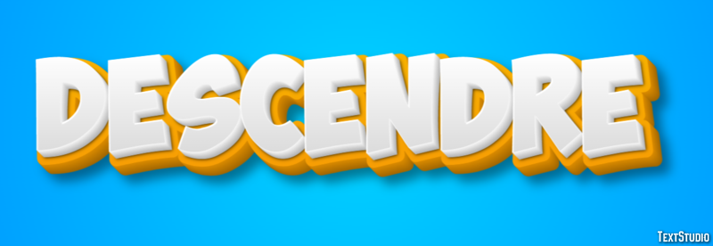 Descendre Texteffekt