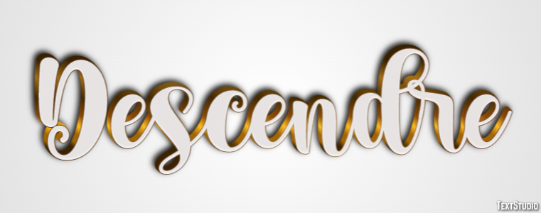 Descendre Texteffekt