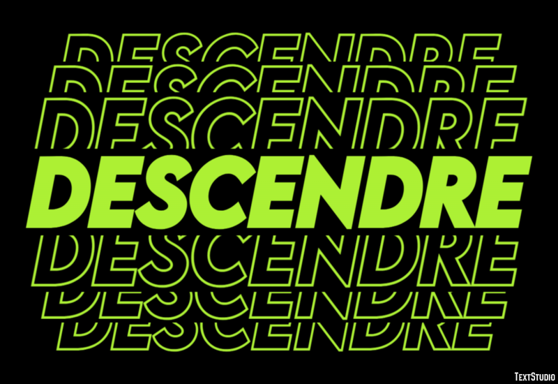 Descendre Effet de Texte