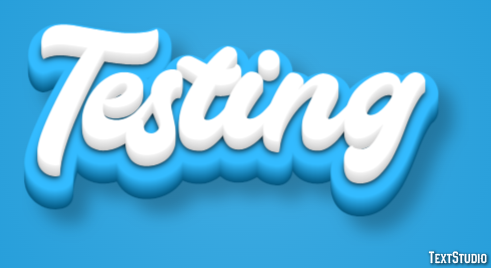 Testing Эффект текста