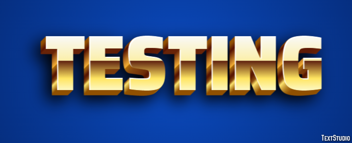Testing Text Effect