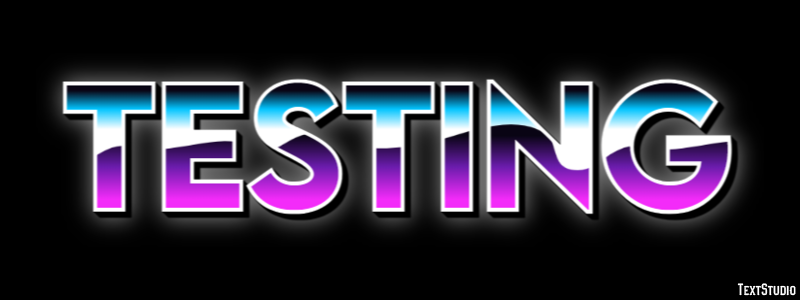 Testing Text Effect