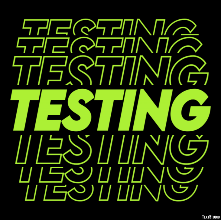 Testing Text Effect