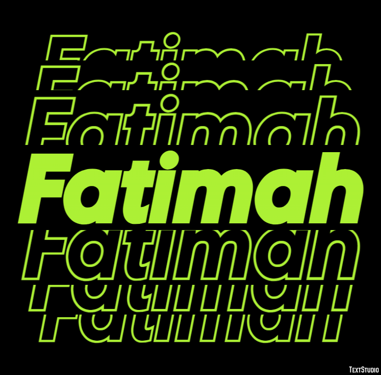 Fatimah テキスト効果