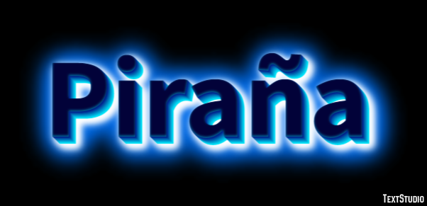 Piraña Tekst Effect