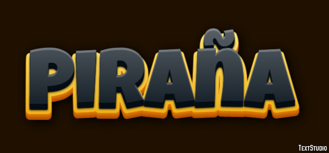 Piraña Effet de Texte