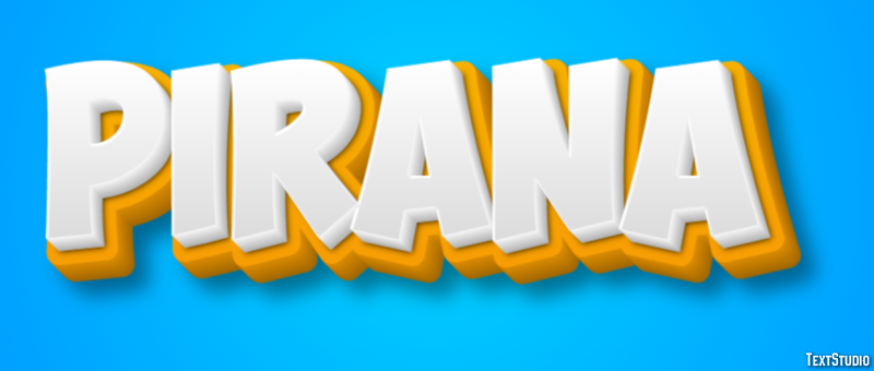 Piraña Effet de Texte