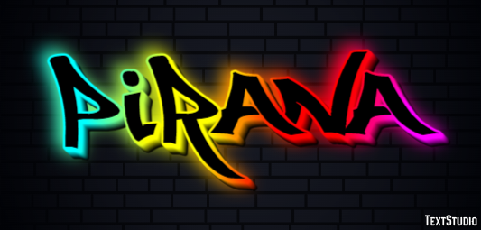 Piraña Efecto de texto