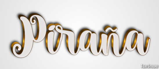 Piraña Efecto de texto