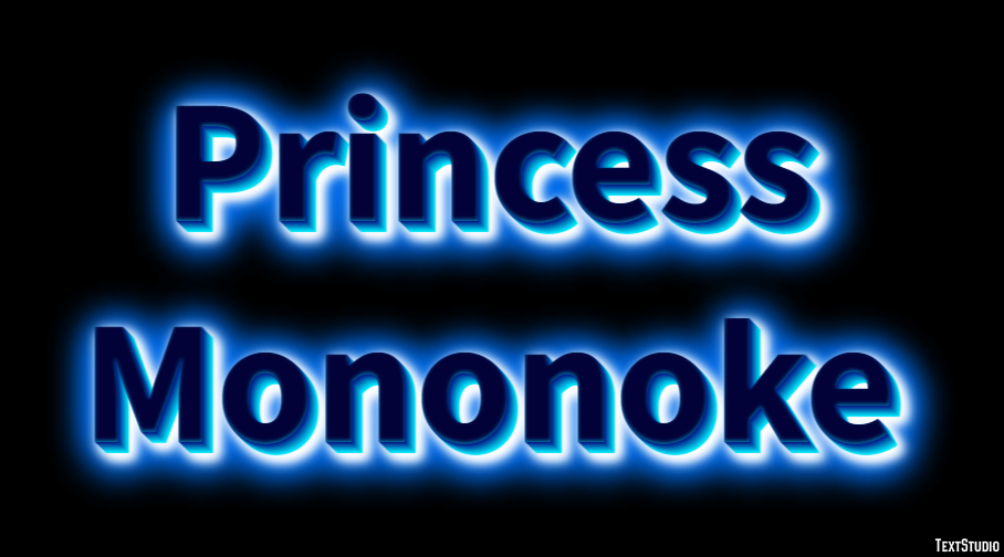 Princess Mononoke Text Effect