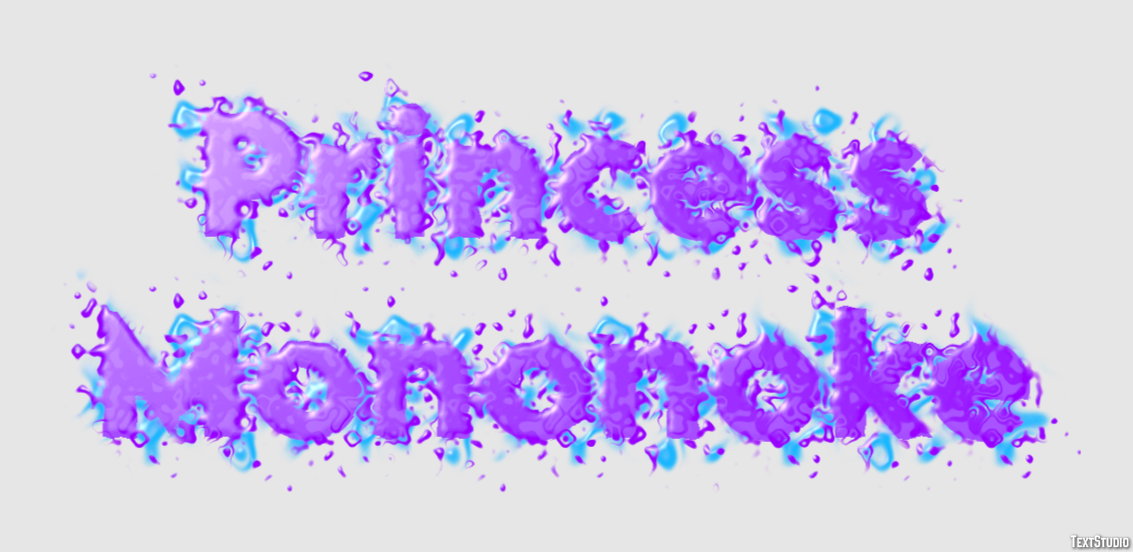 Princess Mononoke Text Effect