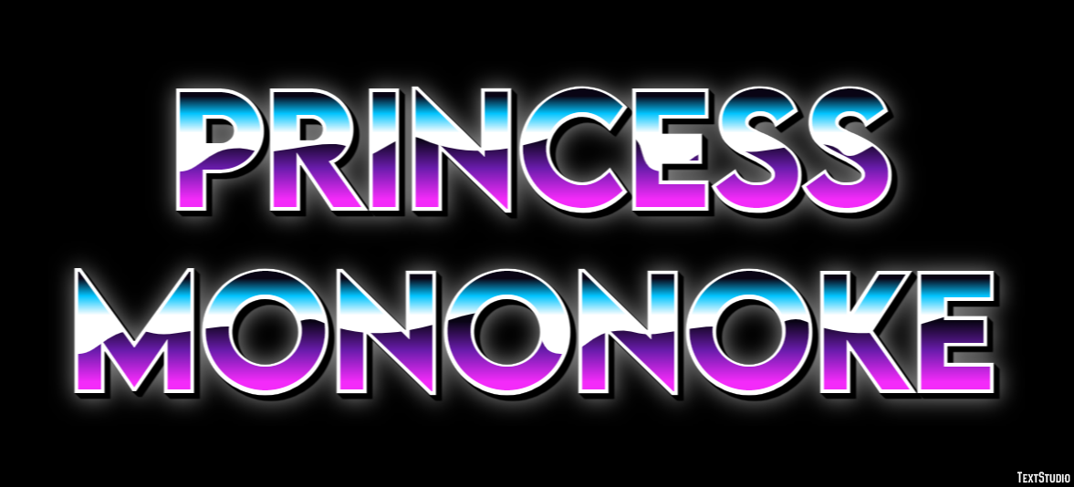Princess Mononoke Text Effect