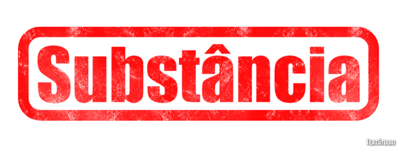 Substância Efecto de texto