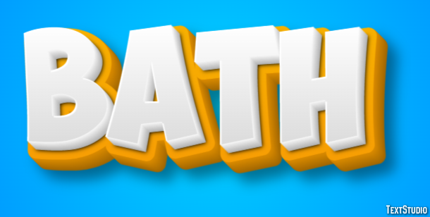 Bath Text Effect