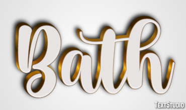 Bath Текстовый эффект