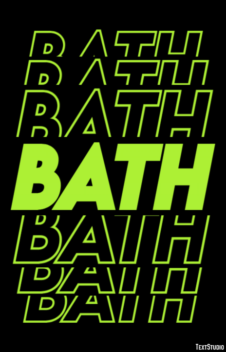Bath Текстовый эффект
