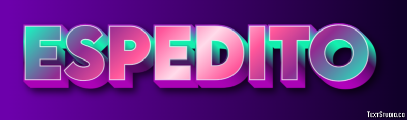Espedito Effetto testo