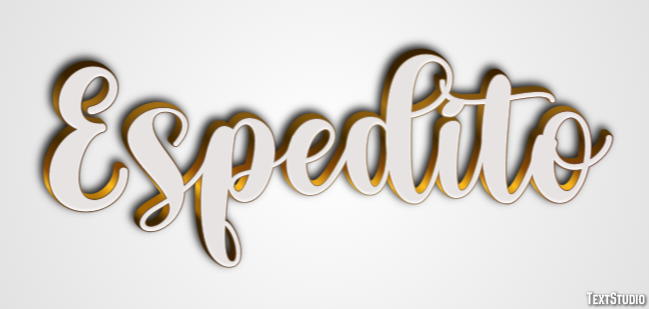 Espedito Effetto testo