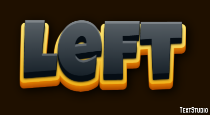 Left テキスト効果