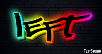 Left Efeito de texto