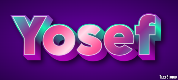 Yosef Text effect