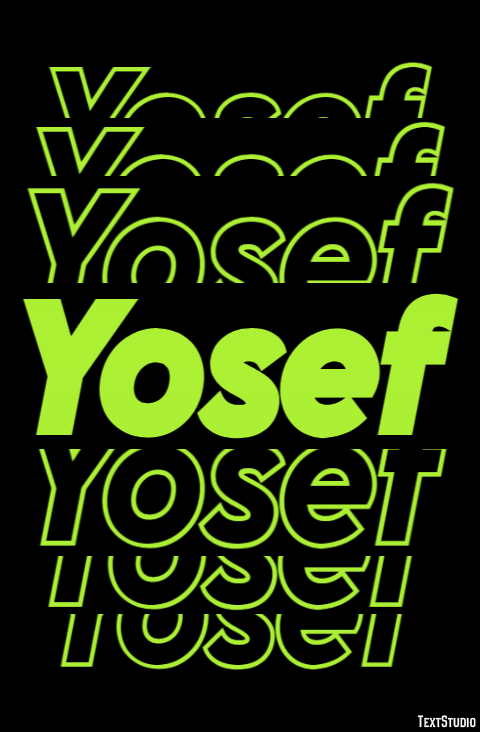 Yosef Text effect