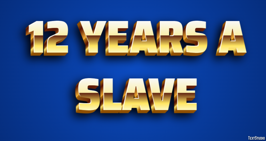 12 Years a Slave Efekt tekstowy