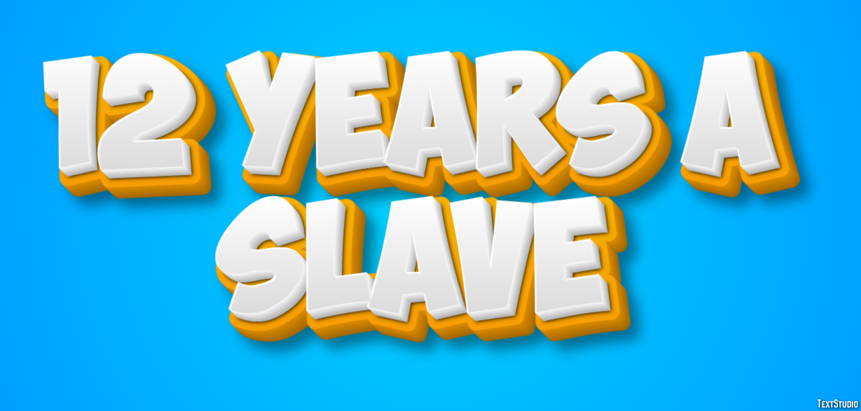 12 Years a Slave Efekt tekstowy