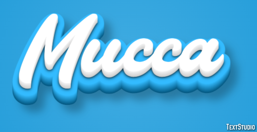 Mucca Efecto de texto