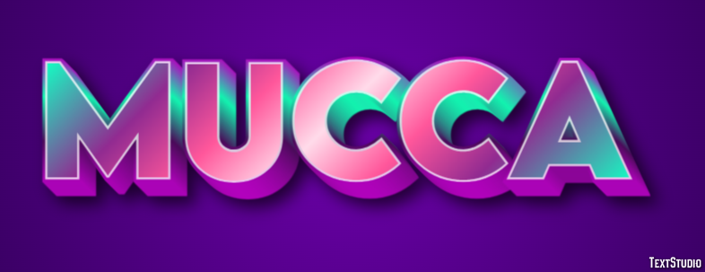 Mucca Efecto de texto